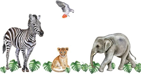 Safari Animals Wall Decal Set 2